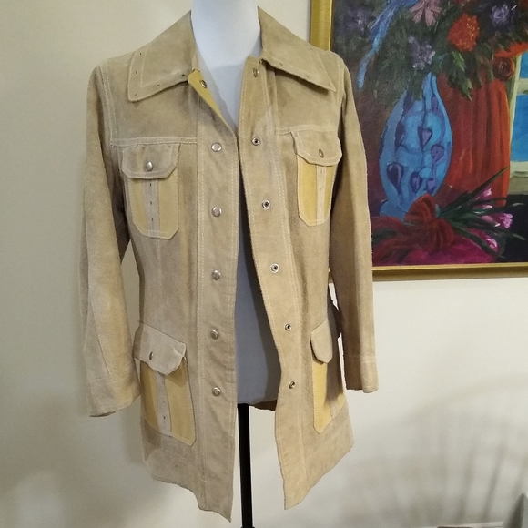 Unknown Jackets & Blazers - Vintage REVERSIBLE leather jacket, size 10.